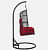Aiken Wicker Swing in Black & Red Colour - right_view