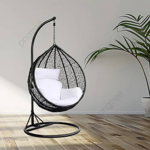 Diego Wicker Swing In Dual Tone (Black&White)