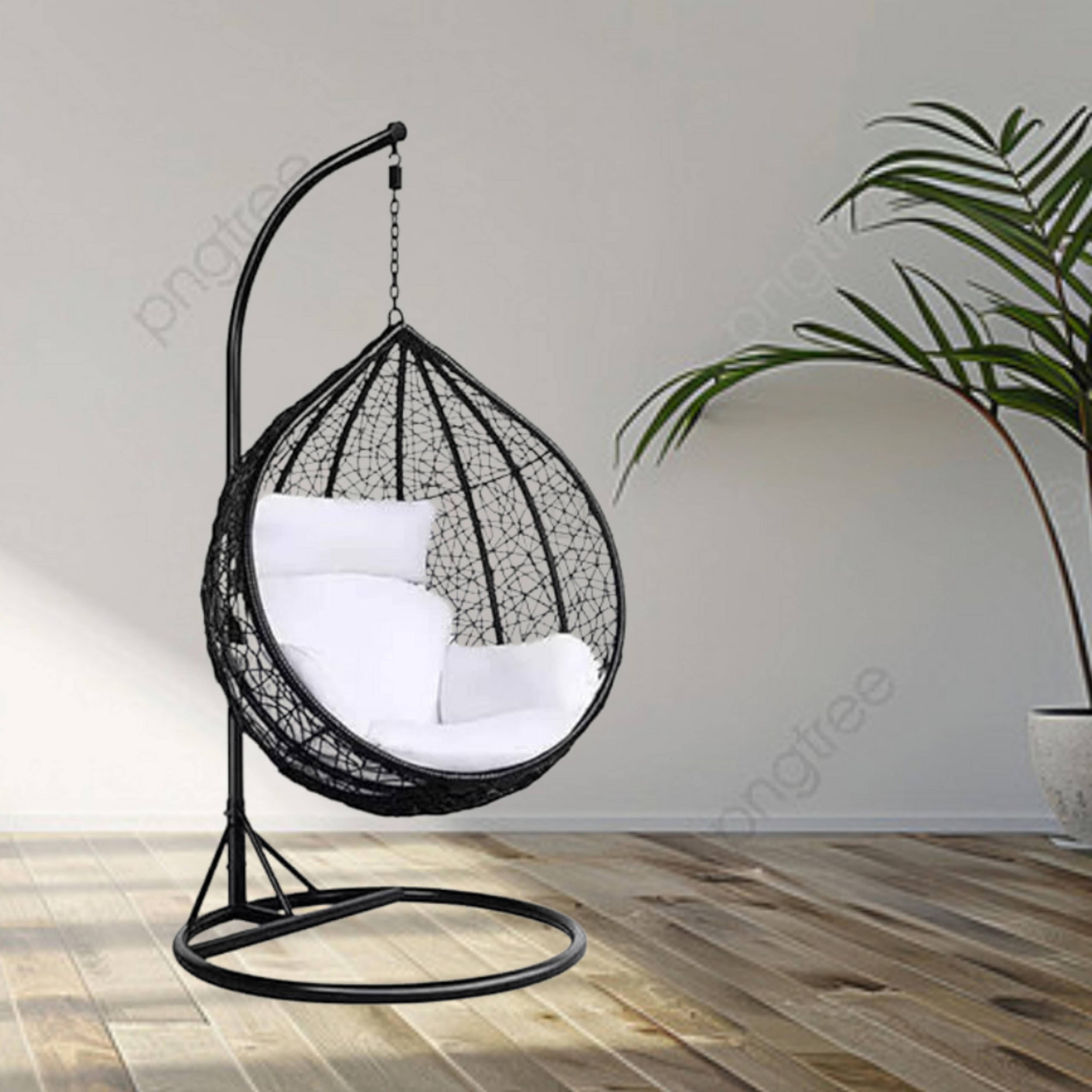 Diego Wicker Swing In Dual Tone (Black&White)