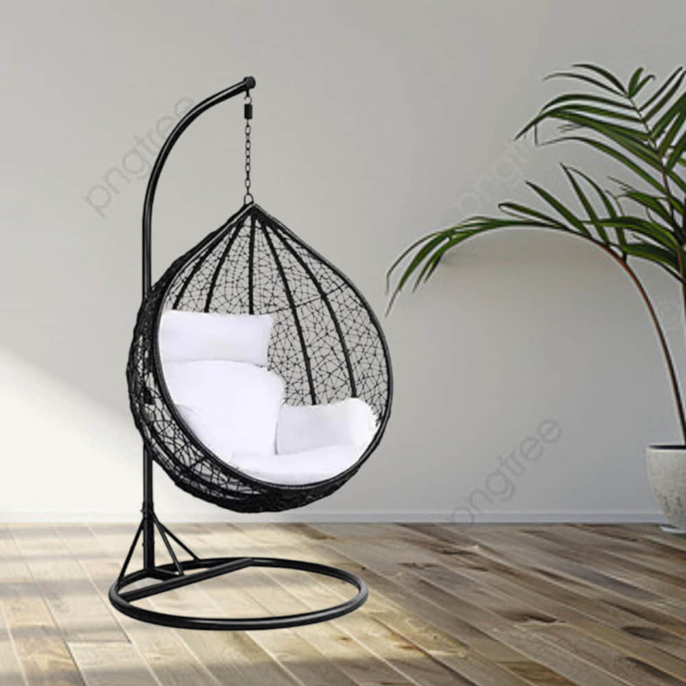 Diego Wicker Swing In Dual Tone (Black&White) - photo