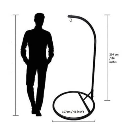 Diego Wicker Swing In Dual Tone (Black&White)
