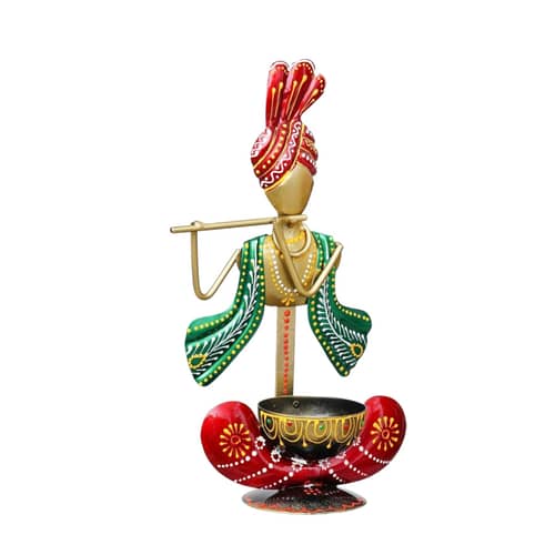Krishna Idol Tea Light Candle Holder