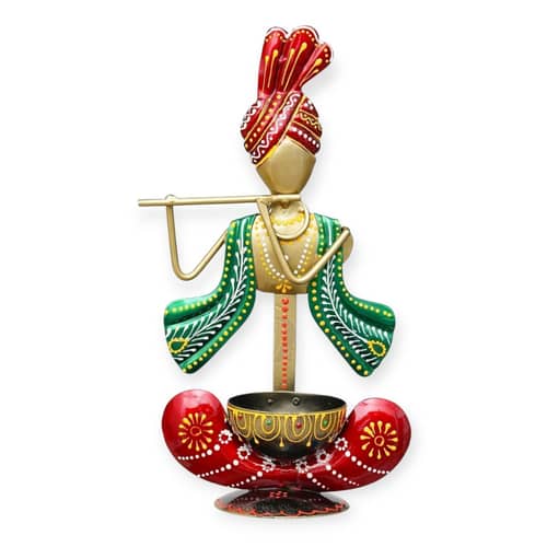 Krishna Idol Tea Light Candle Holder