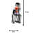 Metal Lady Sitting Musician Showpiece (Set of 3) - top_view