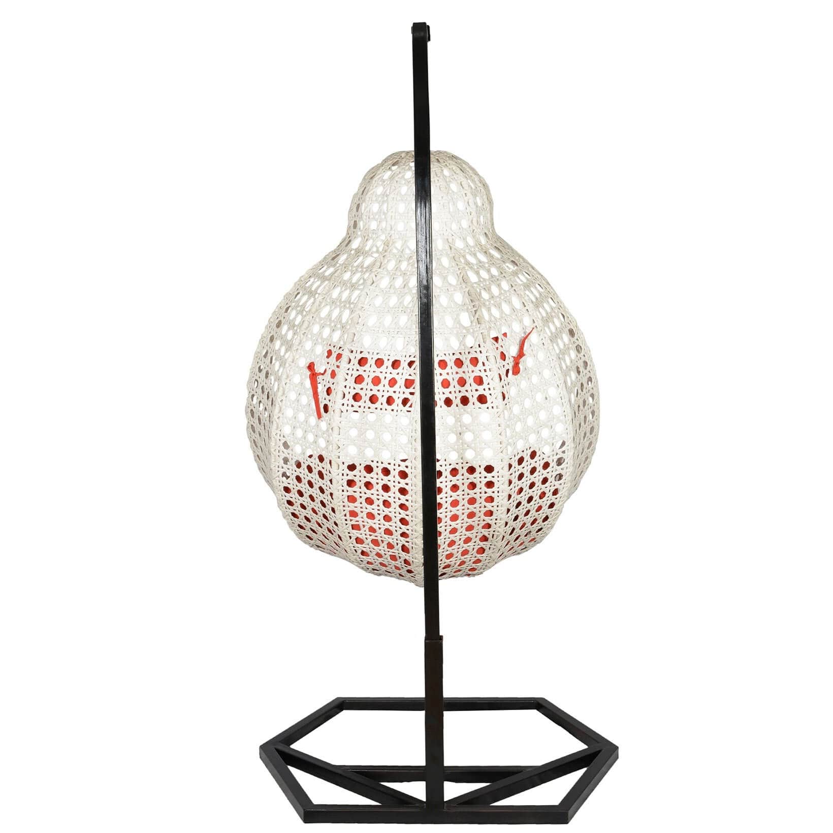Tique Wicker Swing in White Colour - left_view