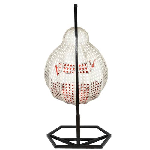 Tique Wicker Swing in White Colour