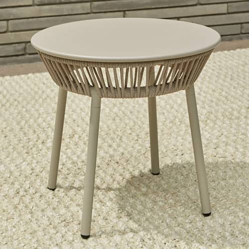 Outdoor Chair Set ( beige braided & rope)