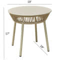 Outdoor Chair Set ( beige braided & rope) - right_view