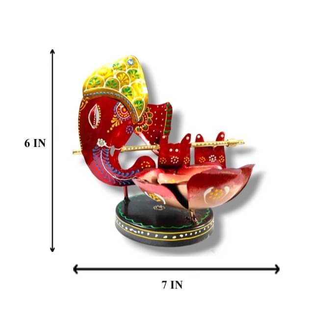 Decor Antique Lord Ganesha T-Light Candle Holder