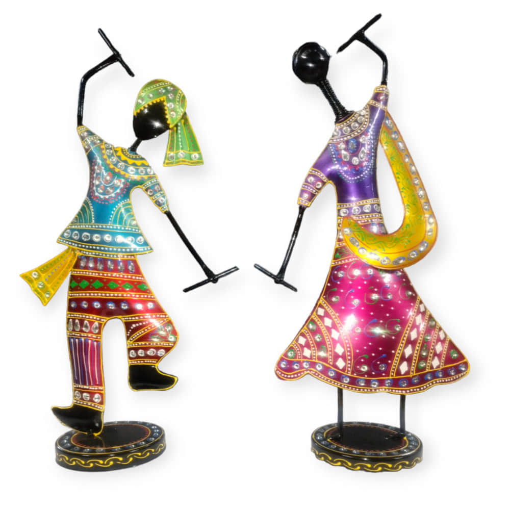 Rajasthani Garba Couple Showpiece (Set of 2) - photo