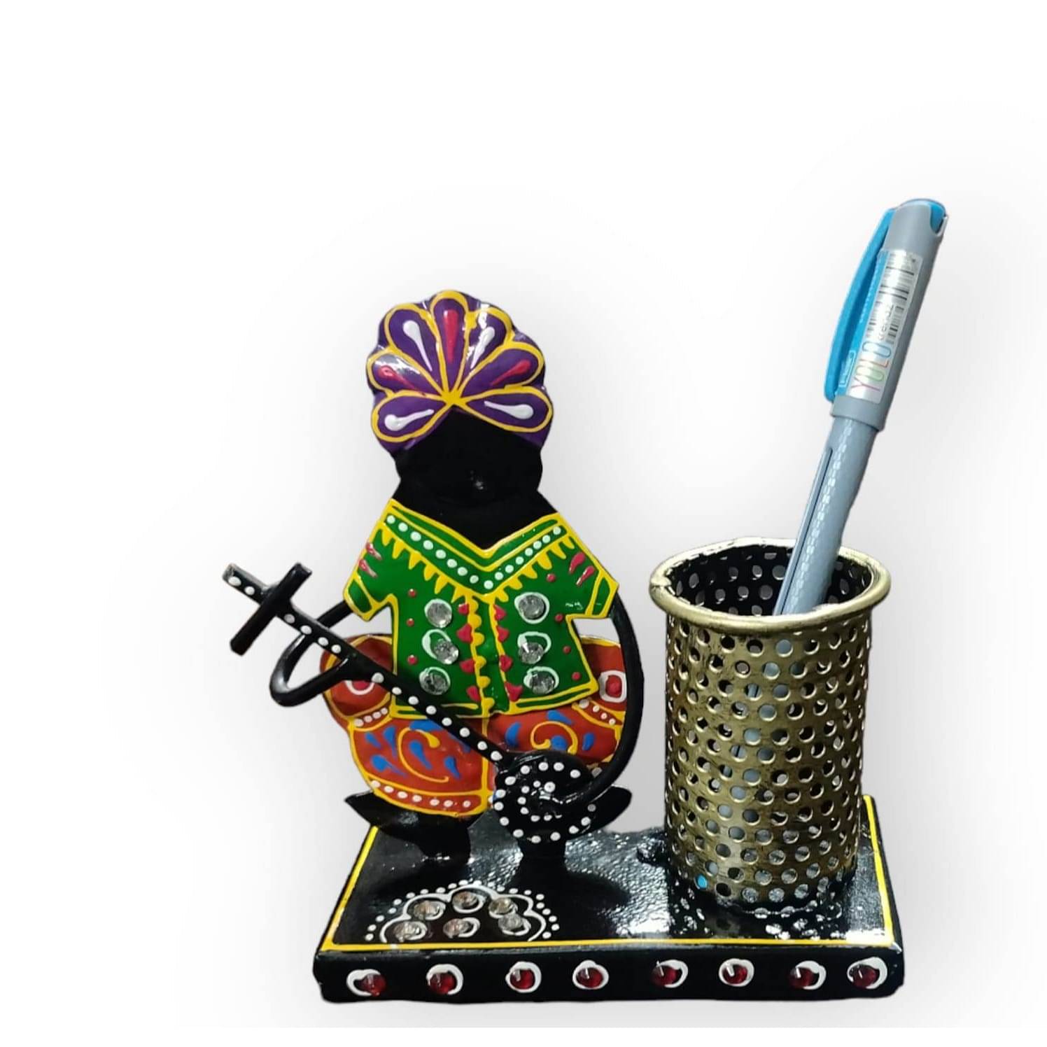 Rajasthani Musician Handcrafted Pen Stand Holder