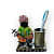 Rajasthani Musician Handcrafted Pen Stand Holder - photo