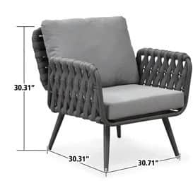 Daiden Outdoor Rope Chair - front_view