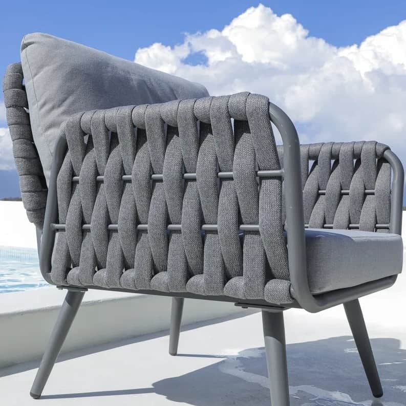 Daiden Outdoor Rope Chair - top_view