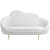 Velvet 2-Seater Couch Cloud Shape With Golden Legs - right_view
