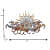 Running Seven Horse Sunrise Wall Hangings Metal Art - rear_view