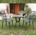 Adella Set Of 2 Cast Aluminum Chair & 1 Table - photo