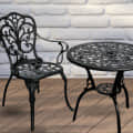 Noah Cast Iron Table & 2 Chair Set - front_view