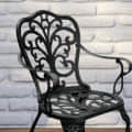 Minceta Set Of 4 Cast Aluminum Chair - left_view