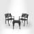 Rezzan Set Of 2 Cast Iron Table And Chair Set - photo