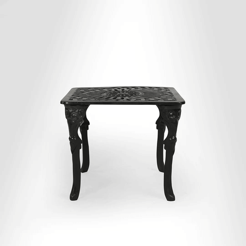Rezzan Set Of 2 Cast Iron Table And Chair Set