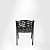 Rezzan Set Of 2 Cast Iron Table And Chair Set - rear_view