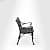 Rezzan Set Of 2 Cast Iron Table And Chair Set - right_view