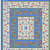 Exceptional Blue Colored Jaipuri Print Cotton Double Bedsheet with 2 Pillow Cover - rear_view