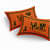 Majesty Orange Printed Cotton Double Bedsheet With 2 Pillow Cover - rear_view