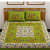 Printed Cotton Double Bed sheet With 2 Pillow Cover Green - photo