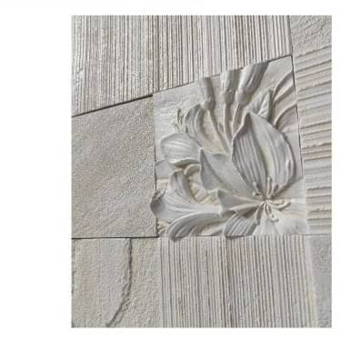 Stone Buddha Carving Wall Tile
