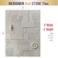 Stone Buddha Carving Wall Tile - front_view