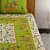 Printed Cotton Double Bed sheet With 2 Pillow Cover Green - top_view