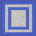 Printed Cotton Double Bed sheet With 2 Pillow Cover/ Blue - front_view