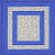 Printed Cotton Double Bed sheet With 2 Pillow Cover/ Blue - front_view