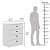 Engineered Wood Chest of Drawer with 4 Drawers - top_view