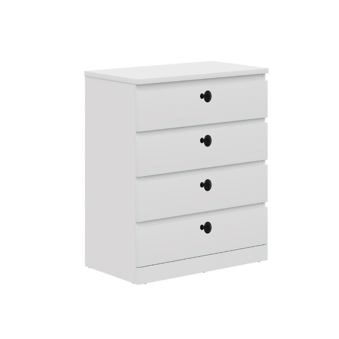 Engineered Wood Chest of Drawer with 4 Drawers - rear_view