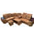 L shape 6-Seater Sofa Set - front_view