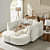 Furnart Alzera Convetible U shaped 6 seater sofa set - front_view