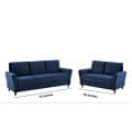 Lidio 3+2 Seater Sofa Set - rear_view