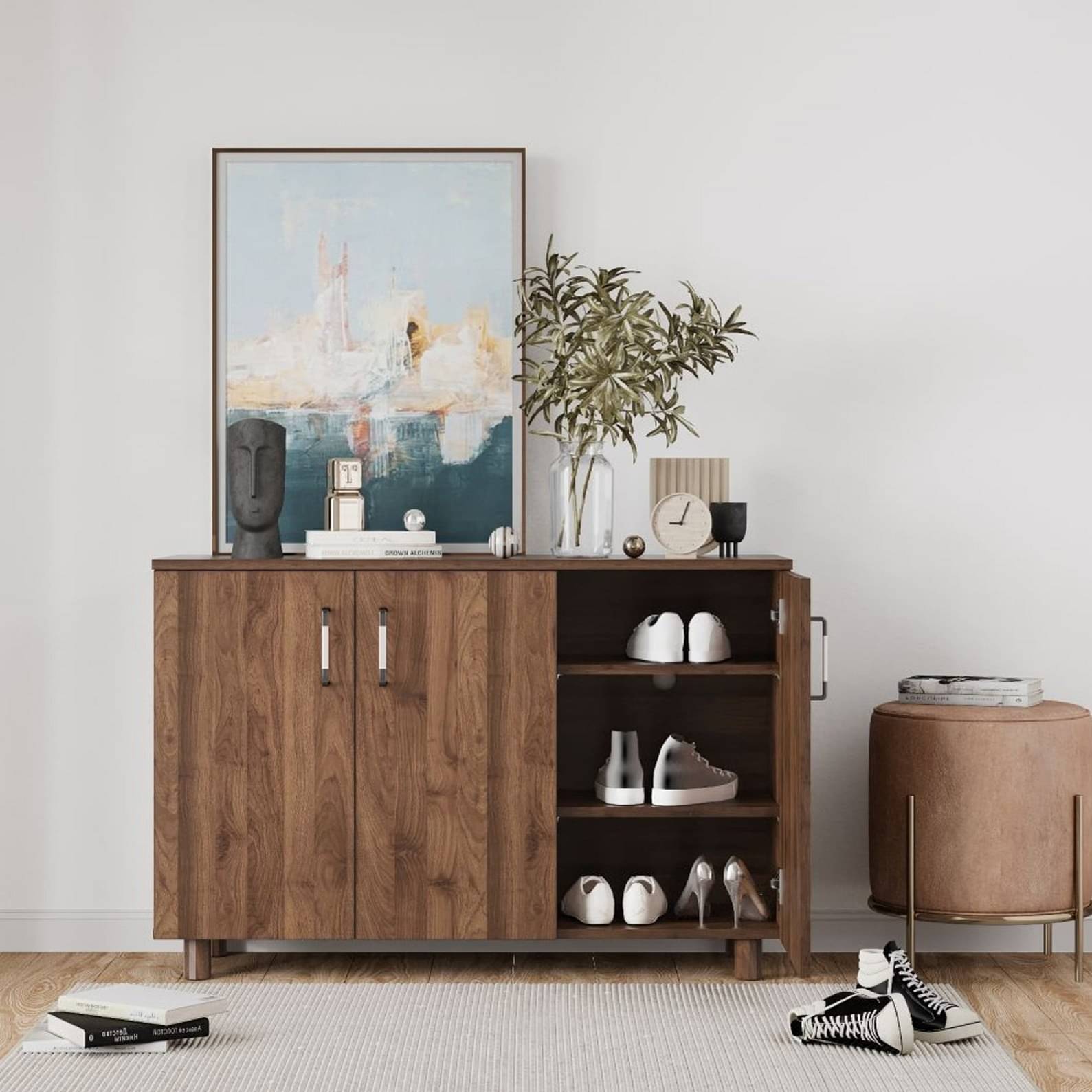 Shoe Rack with 3 Doors