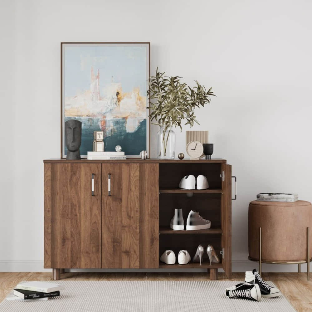 Shoe Rack with 3 Doors - photo