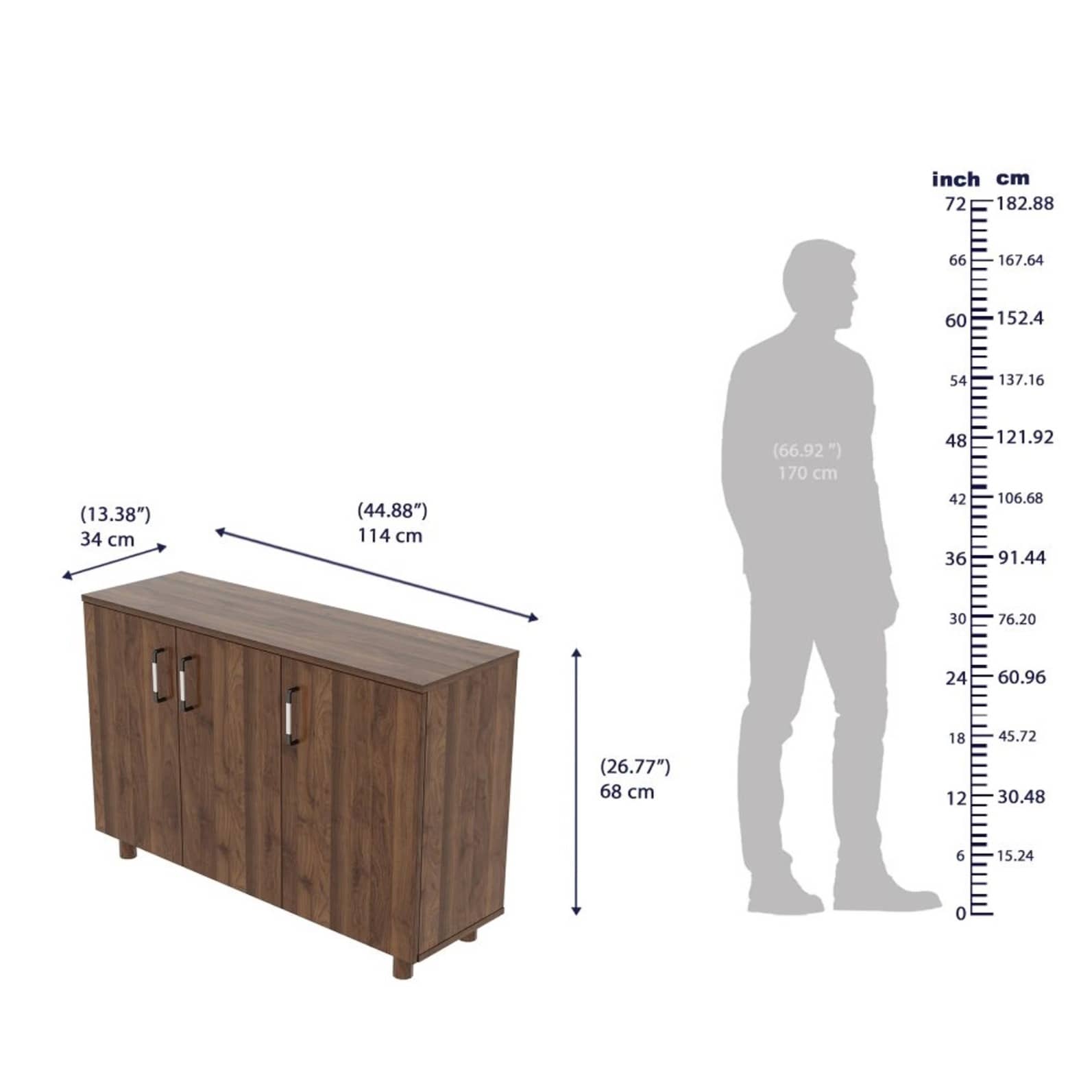 Shoe Rack with 3 Doors