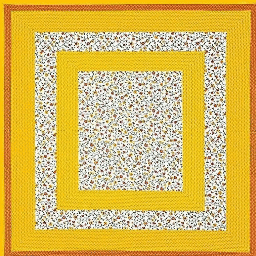 Alluring Printed Cotton Double Bed sheet with 2 Pillow Cover/yellow - front_view