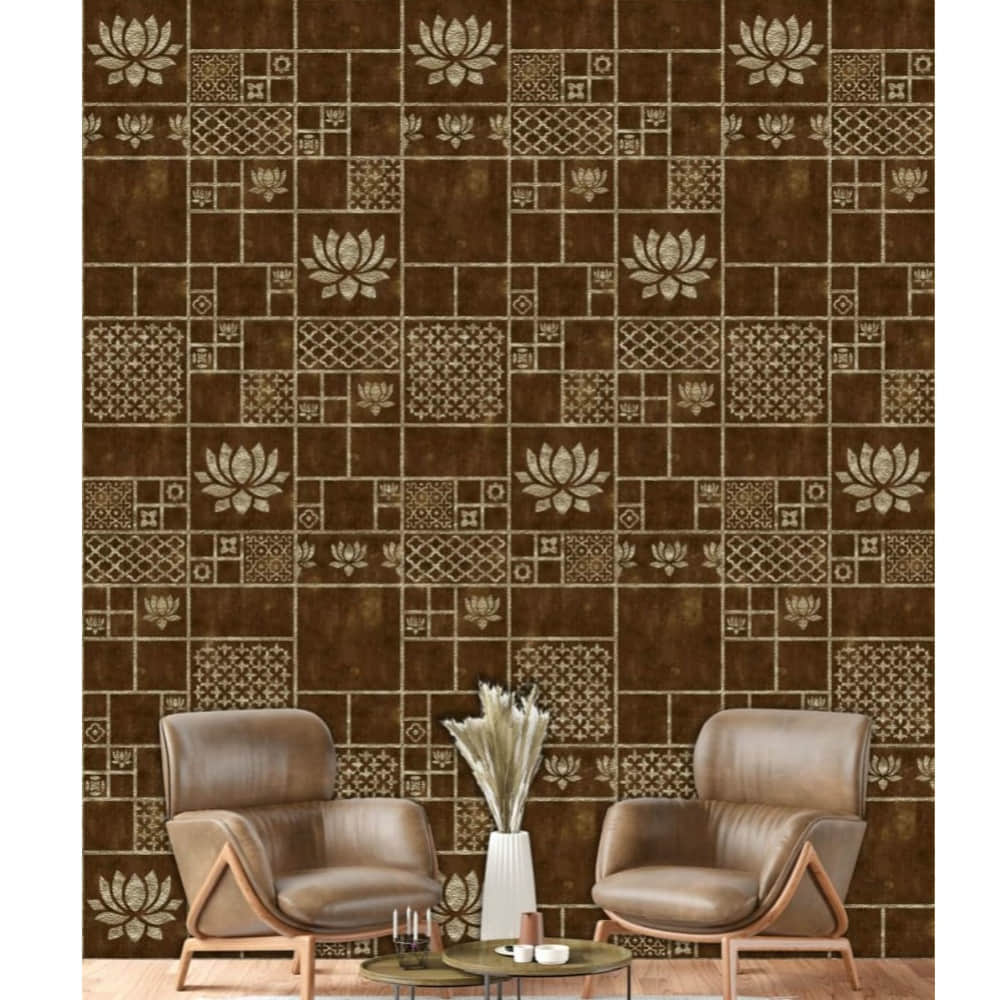 Lotus Ceramic Wall Tile - photo
