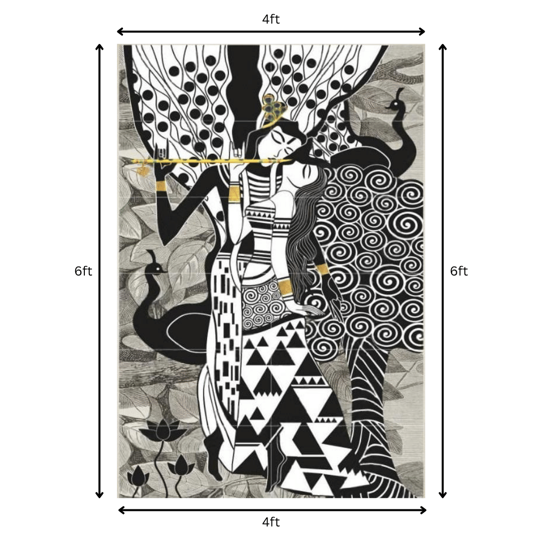 Radha Krishna Wall Tile - front_view