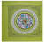 Captivating Print Cotton Double Bed sheet with 2 Pillow Cover/green - front_view