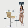 Berlin Leatherette Bar Stool - front_view