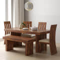 Grenoble Sheesham Wood 6 Seater Dining Set - left_view