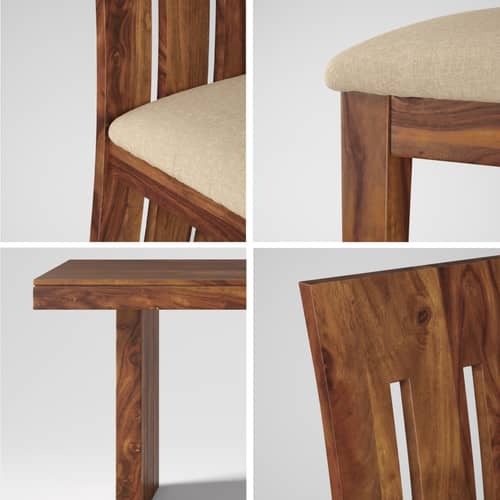 Grenoble Sheesham Wood 6 Seater Dining Set